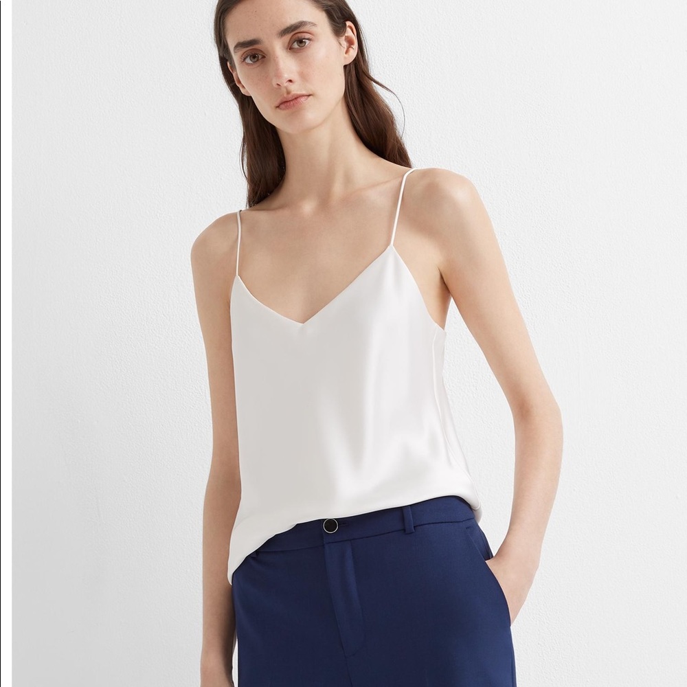 CLUB MONACO NWT Kora Cami Silky Cream White